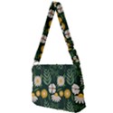 Flower Green Pattern Floral Full Print Messenger Bag (S) View2