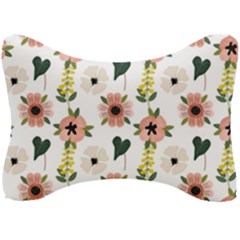 Flower White Pattern Floral Seat Head Rest Cushion by anzea