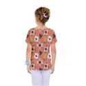 Flower Pink Brown Pattern Floral Kids  One Piece T-Shirt View2