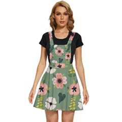 Flower Green Pink Pattern Floral Apron Dress by anzea