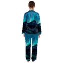 Aurora Borealis Mountain Reflection Women s Long Sleeve Satin Pajamas Set	 View2