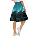 Aurora Borealis Mountain Reflection Classic Short Skirt View3