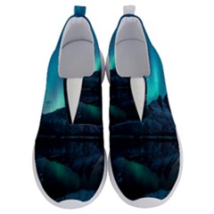 Aurora Borealis Mountain Reflection No Lace Lightweight Shoes by Grandong