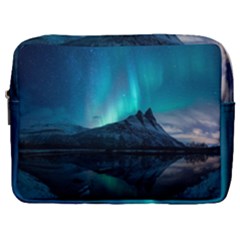 Aurora Borealis Mountain Reflection Make Up Pouch (large) by Grandong