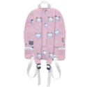 Cute Cat Cartoon Doodle Seamless Pink Pattern Zip Bottom Backpack View3