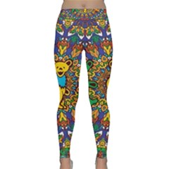 Dead Dancing Bears Grateful Dead Pattern Classic Yoga Leggings by Grandong