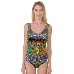 Dead Dancing Bears Grateful Dead Pattern Princess Tank Leotard  by Grandong