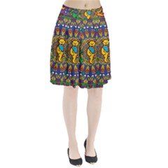 Dead Dancing Bears Grateful Dead Pattern Pleated Skirt by Grandong