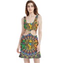 Dead Dancing Bears Grateful Dead Pattern Velour Cutout Dress View1