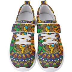 Dead Dancing Bears Grateful Dead Pattern Men s Velcro Strap Shoes by Grandong