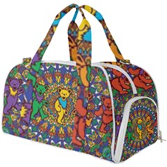 Dead Dancing Bears Grateful Dead Pattern Burner Gym Duffle Bag by Grandong