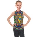 Dead Dancing Bears Grateful Dead Pattern Kids  Sleeveless Polo T-Shirt View1