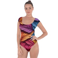 Autumn Short Sleeve Leotard  by zappwaits