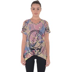 Grateful Dead Artsy Cut Out Side Drop T-shirt by Bedest