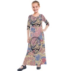 Grateful Dead Artsy Kids  Quarter Sleeve Maxi Dress