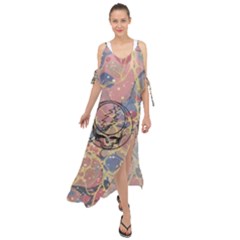 Grateful Dead Artsy Maxi Chiffon Cover Up Dress by Bedest