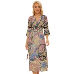 Grateful Dead Artsy Midsummer Wrap Dress by Bedest