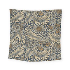 Brown Vintage Background Vintage Floral Pattern Square Tapestry (small)