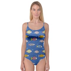 Sea Fish Blue Submarine Animals Camisole Leotard  by Loisa77