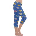 Sea Fish Blue Submarine Animals Capri Yoga Leggings View3