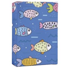 Sea Fish Blue Submarine Animals Playing Cards Single Design (rectangle) With Custom Box