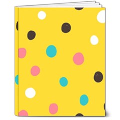 Moles Points Background Pattern 8  X 10  Softcover Notebook by Loisa77