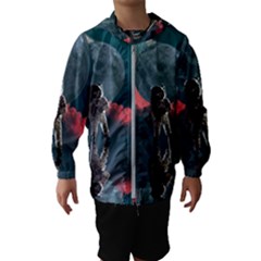 Astronaut Moon Space Nasa Planet Kids  Hooded Windbreaker