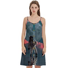 Astronaut Moon Space Nasa Planet Women s Spaghetti Strap Pullover Cami Dress by Loisa77