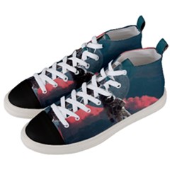 Astronaut Moon Space Nasa Planet Men s Mid-top Canvas Sneakers by Loisa77