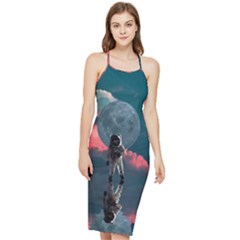 Astronaut Moon Space Nasa Planet Bodycon Cross Back Summer Dress by Loisa77