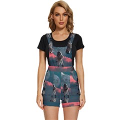 Astronaut Moon Space Nasa Planet Short Overalls by Loisa77