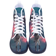 Astronaut Moon Space Nasa Planet Men s High-top Canvas Sneakers by Loisa77