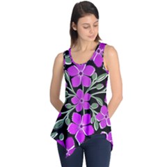 Flowers Nature Bloom Flora Bouquet Sleeveless Tunic by Loisa77