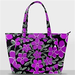 Flowers Nature Bloom Flora Bouquet Back Pocket Shoulder Bag  by Loisa77