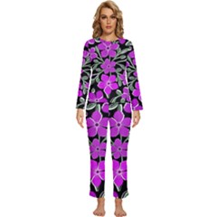 Flowers Nature Bloom Flora Bouquet Womens  Long Sleeve Lightweight Pajamas Set by Loisa77