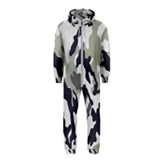 Camo Army Black White Hooded Jumpsuit (kids) by Loisa77