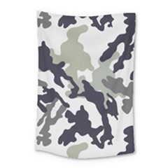 Camo Army Black White Small Tapestry