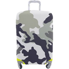 Camo Army Black White Luggage Cover (large) by Loisa77