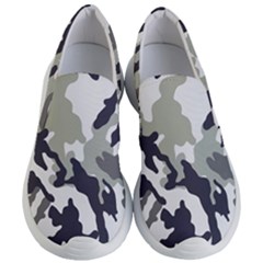 Camo Army Black White Women s Lightweight Slip Ons by Loisa77