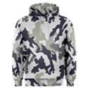 Camo Army Black White Men s Overhead Hoodie View1