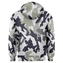 Camo Army Black White Men s Overhead Hoodie View2