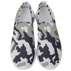 Camo Army Black White Men s Slip On Sneakers by Loisa77