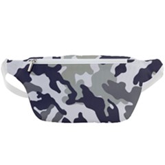 Camo Army Black White Waist Bag  by Loisa77