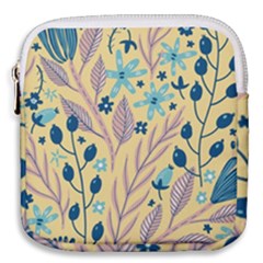 Plants Art Motif Flowers Mini Square Pouch by Loisa77