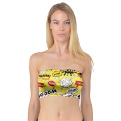 Cartoon Comics Pattern Bandeau Top