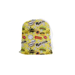 Cartoon Comics Pattern Drawstring Pouch (small)