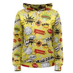 Cartoon Comics Pattern Women s Pullover Hoodie