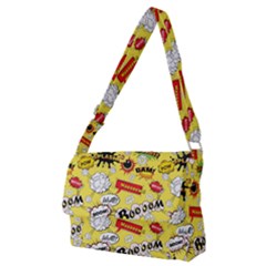 Cartoon Comics Pattern Full Print Messenger Bag (m) by Loisa77