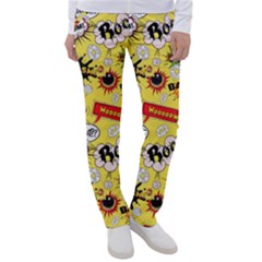 Cartoon Comics Pattern Women s Casual Pants by Loisa77