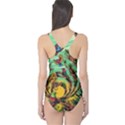 Monkey Tiger Bird Parrot Forest Jungle Style One Piece Swimsuit View2